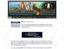 Tablet Screenshot of ozfoxes.com